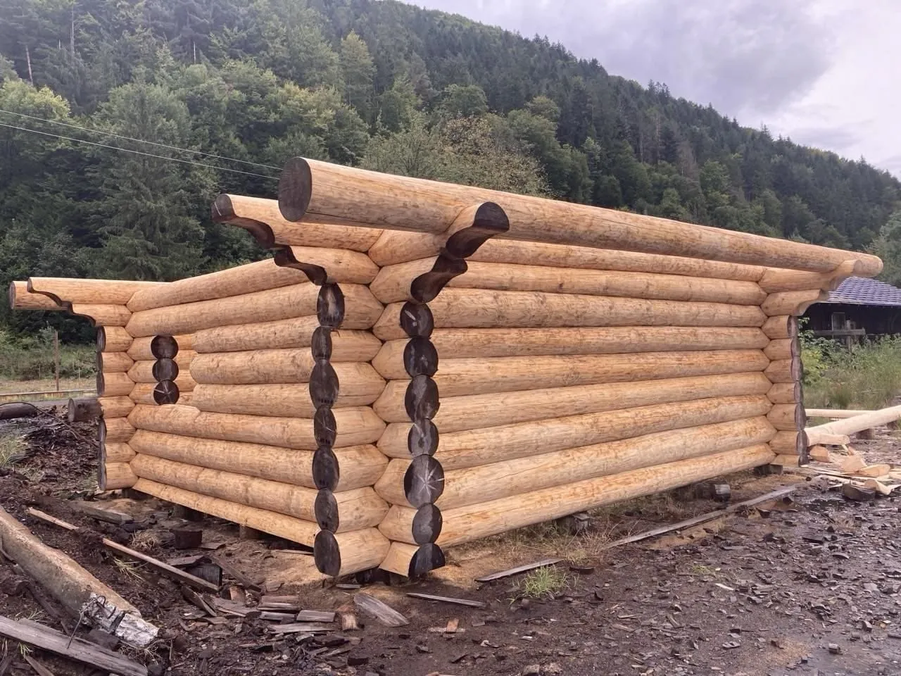 Structură de baie sub acoperiș